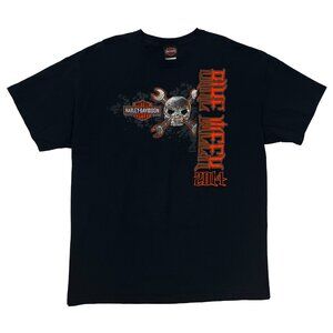 Harley Davidson Vintage Bike Week 2014 Florida Motorcycle T Shirt Men XL X-Large
